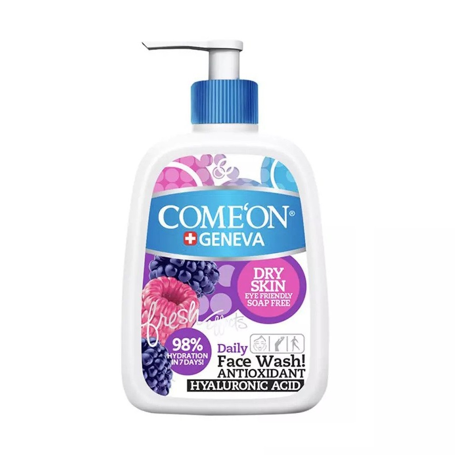 ژل شستشوی صورت مناسب پوست خشک 500میل کامان